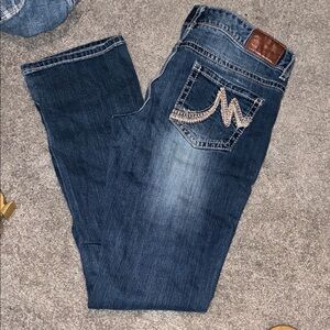 Maurices Dark Blue Boot Cut Jeans